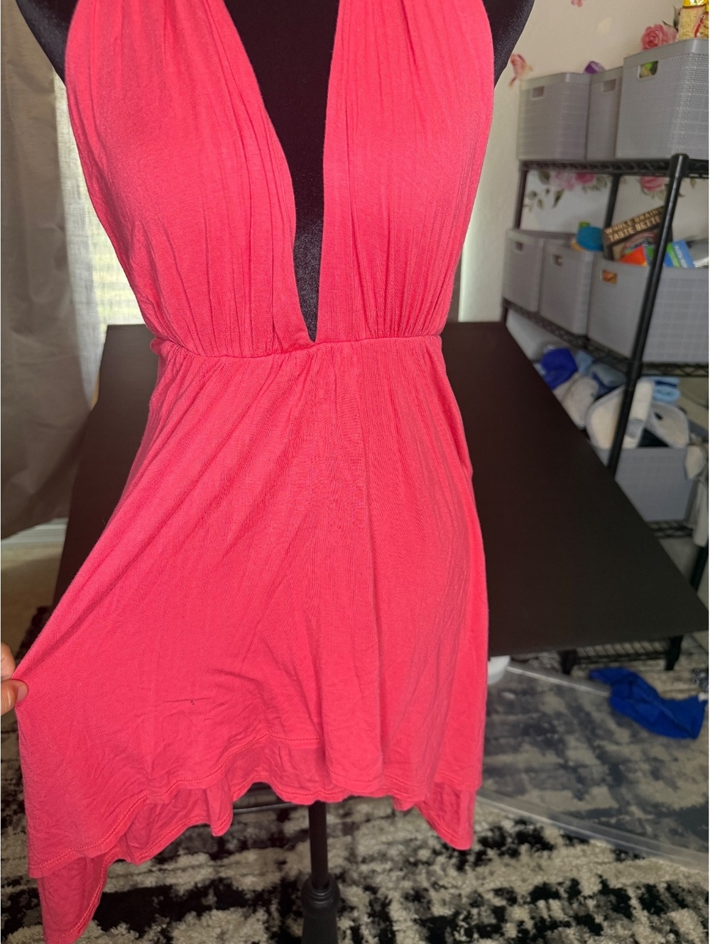 Dailylook Pink Halter Mini Dress Size S - Picture 3 of 6